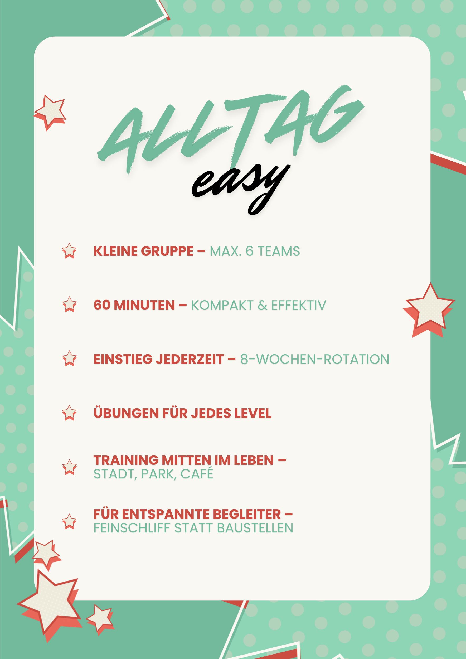Alltag easy – Kursübersicht