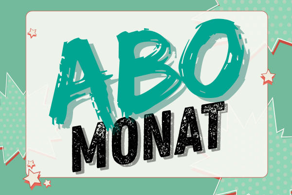 Grafik mit dem Schriftzug „Abo Monat Easy“ – wöchentliches Hundetraining mit monatlicher Laufzeit bei Tofte Keilof.